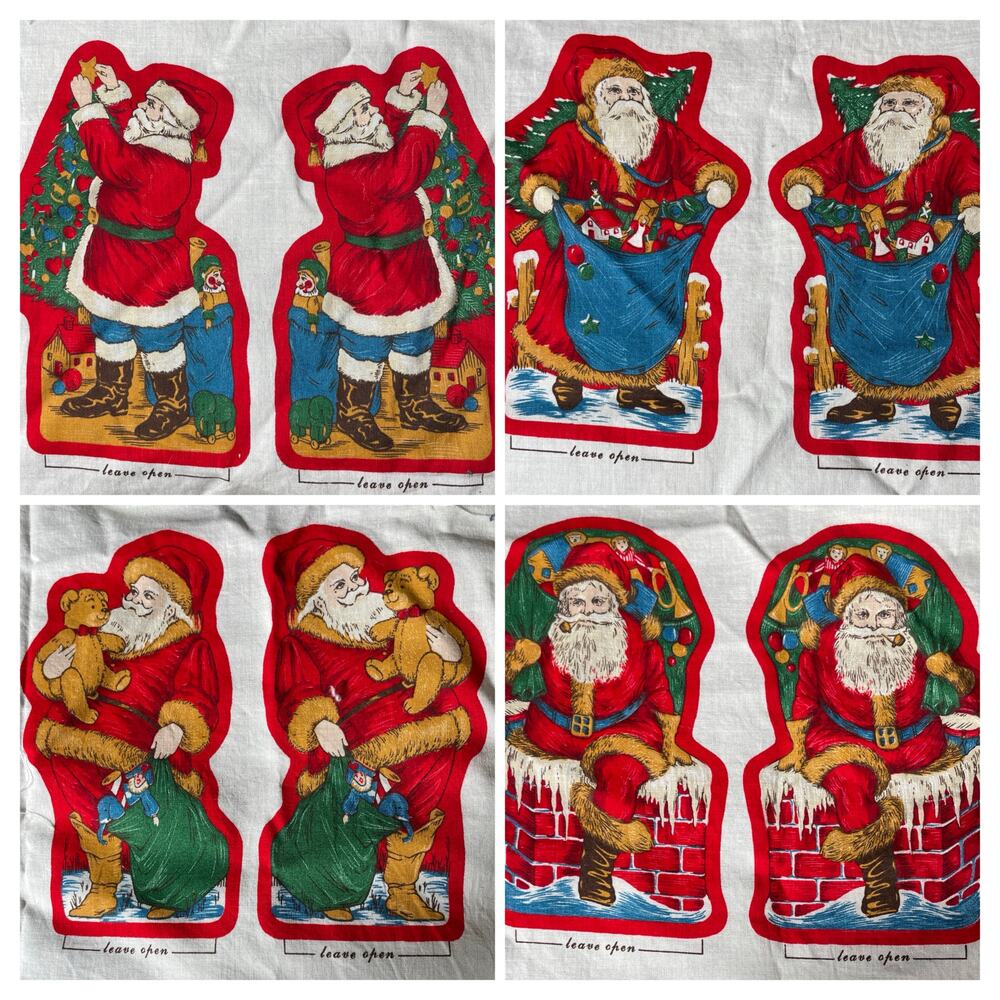 Vnt Cut & Sew, Old Fashioned Santas: Ornaments, Mini Pillows, Bags, Gift Tags - Picture 2 of 6